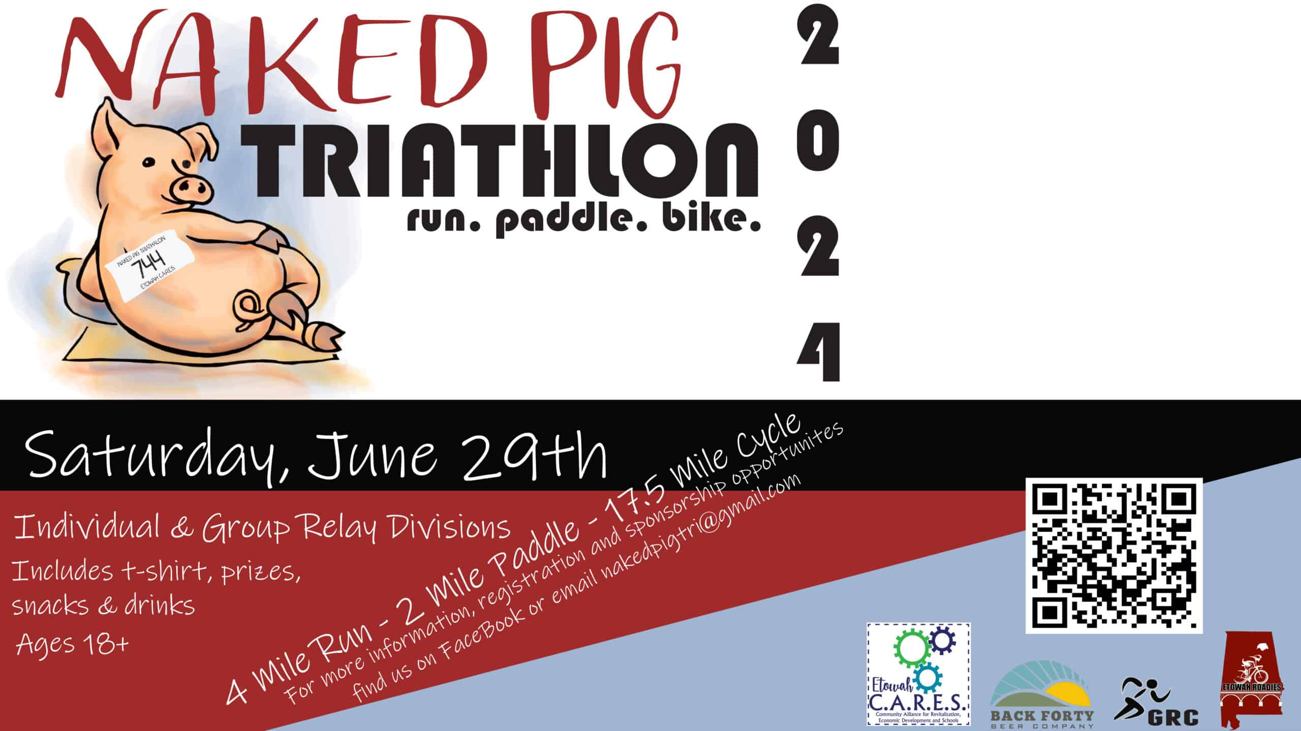 Etowah Cares Naked Pig Triathlon - Exchange Bank